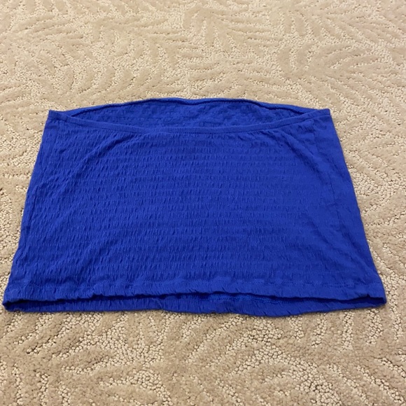 NWOT American Eagle Tube Top Blue Small - Picture 2 of 9